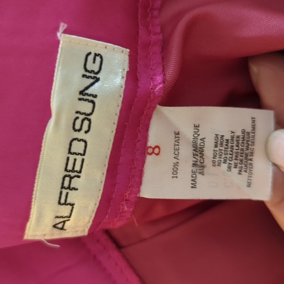 Vintage 80's Alfred Sung Satin Suit - Picture 7 of 10